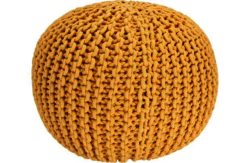 Heart of House Cotton Knitted Pod - Yellow